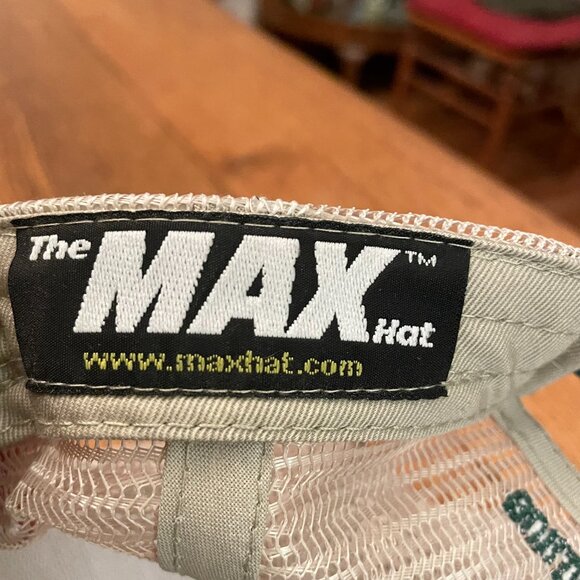 Men's Stock Building Supply Green/Tan Hook and Loop Mesh Back Trucker Hat Cap* - Picture 10 of 12